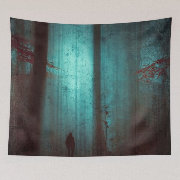 Item preview, World of Shadows - Abstracted Forest Scene designed and sold by Dyrk Wyst Redbubble Shop.
