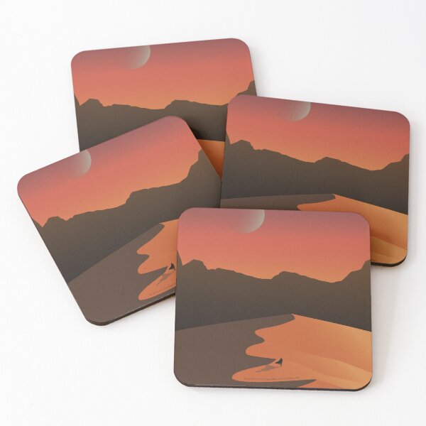 Item preview, Paul walks in the desert at sunrise - Dune art, Arrakis landscape designed and sold by Print  Androïde.