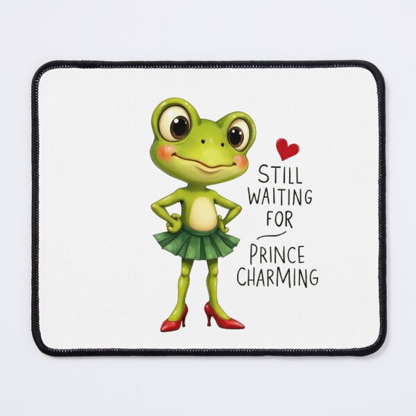 Item preview, Still Waiting for Prince Charming Frog designed and sold by rustyroofco.