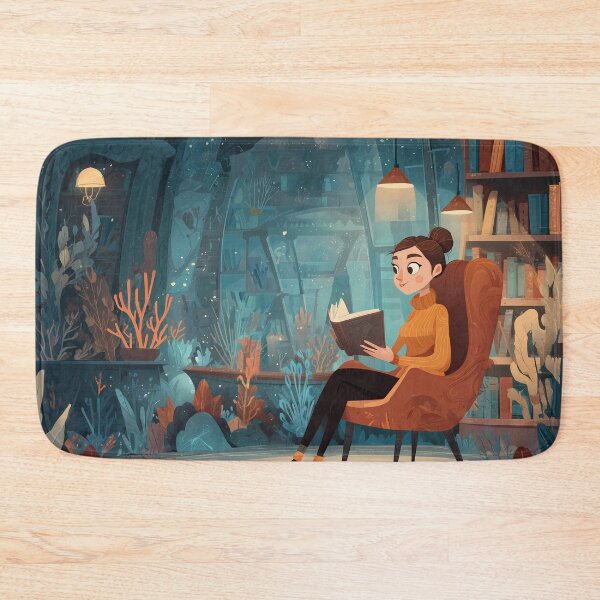 Item preview, Underwater Library Escape with Cozy Reader designed and sold by Chytanka.
