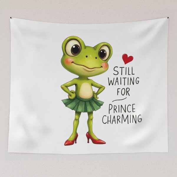Item preview, Still Waiting for Prince Charming Frog designed and sold by rustyroofco.