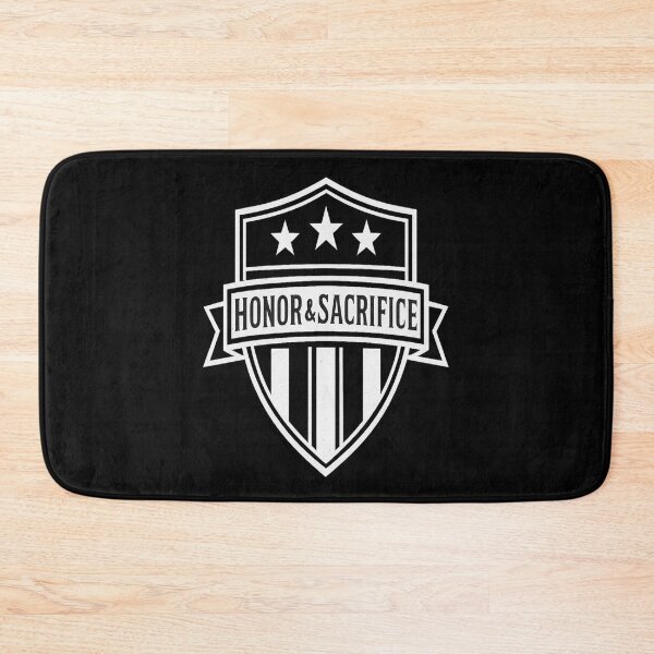 Item preview, Honor & Sacrifice – Tactical Monochrome Military Shield Emblem  designed and sold by Globalcitytees.