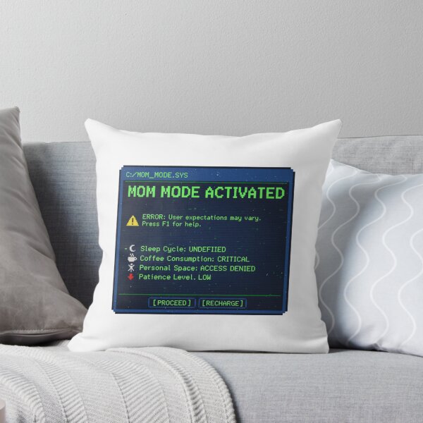 Item preview, Pretend I'm a Tired Mom - Mom Mode Activated - Error Message - Funny Retro Gamer Mom designed and sold by Khokha80.