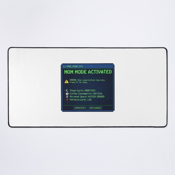 Item preview, Pretend I'm a Tired Mom - Mom Mode Activated - Error Message - Funny Retro Gamer Mom designed and sold by Khokha80.