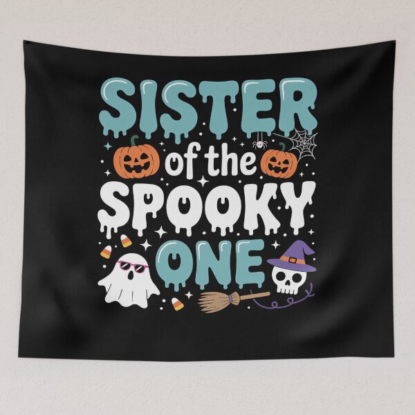 Item preview, Sister of The Spooky One Boy 1st Birthday Halloween Family designed and sold by August4Laughs25.