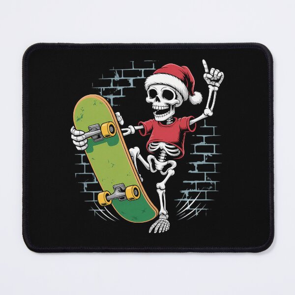 Item preview, Skateboarding Skeleton Christmas X-mas Bones Skateboard designed and sold by August4Laughs25.