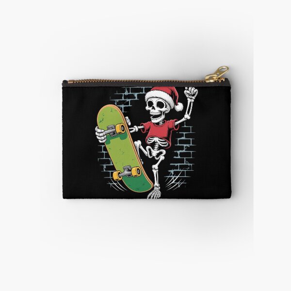 Item preview, Skateboarding Skeleton Christmas X-mas Bones Skateboard designed and sold by August4Laughs25.