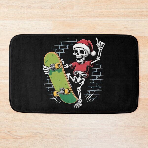 Item preview, Skateboarding Skeleton Christmas X-mas Bones Skateboard designed and sold by August4Laughs25.