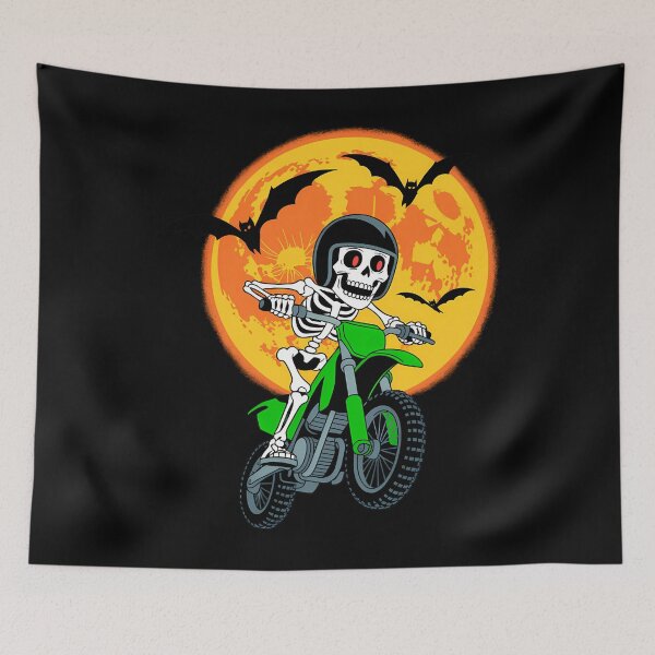 Item preview, Skeleton Dirt Bike Halloween Motocross Biker designed and sold by August4Laughs25.