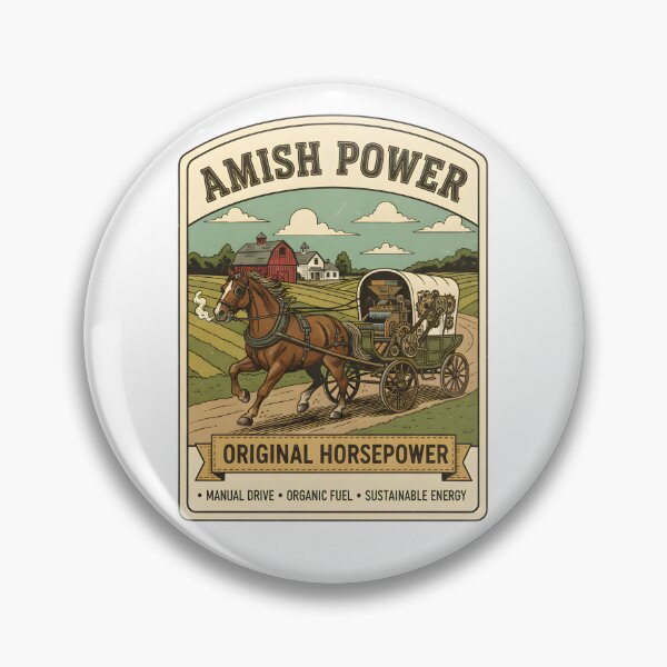 Item preview, Amish Power - Original Horsepower - Manual Drive, Organic Fuel, Sustainable Energy designed and sold by RedDelaney.