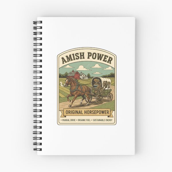 Item preview, Amish Power - Original Horsepower - Manual Drive, Organic Fuel, Sustainable Energy designed and sold by RedDelaney.