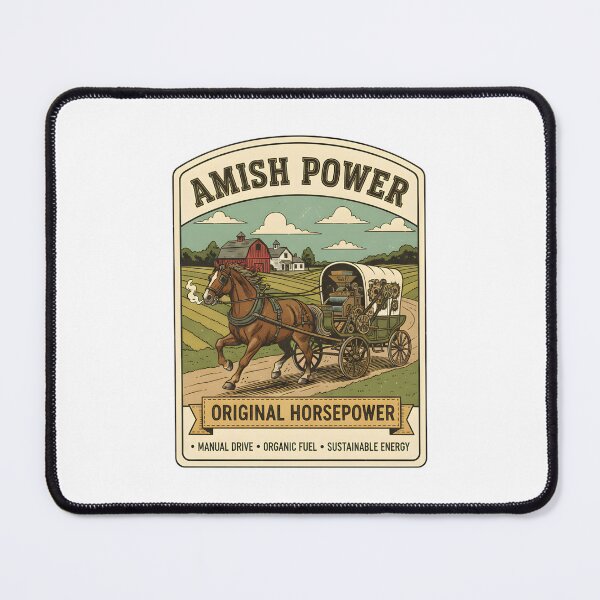 Item preview, Amish Power - Original Horsepower - Manual Drive, Organic Fuel, Sustainable Energy designed and sold by RedDelaney.