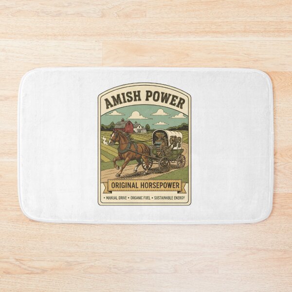 Item preview, Amish Power - Original Horsepower - Manual Drive, Organic Fuel, Sustainable Energy designed and sold by RedDelaney.
