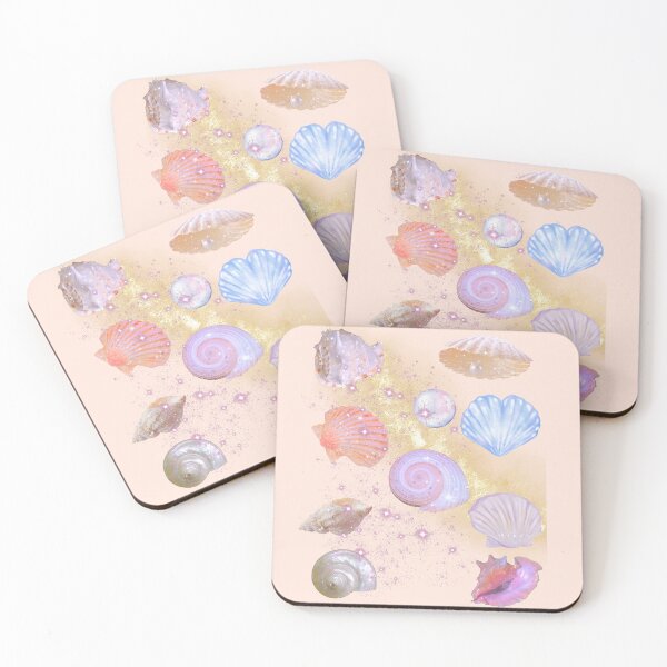 Item preview, Magical Glitter Seashells designed and sold by IREMORHAN.