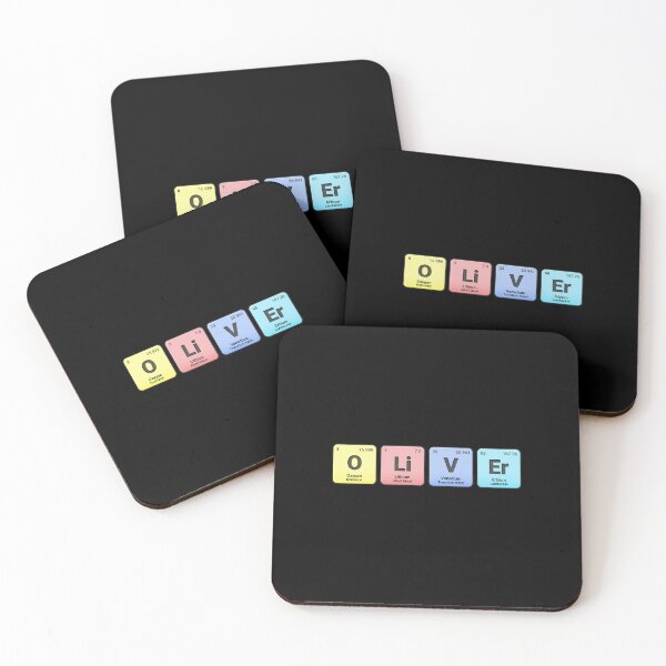 Item preview, Oliver, Custom Name Made from Periodic Table Elements, Personalized Chemistry Design, Science Gift for Nerds & Students designed and sold by chipmuckdesignn.