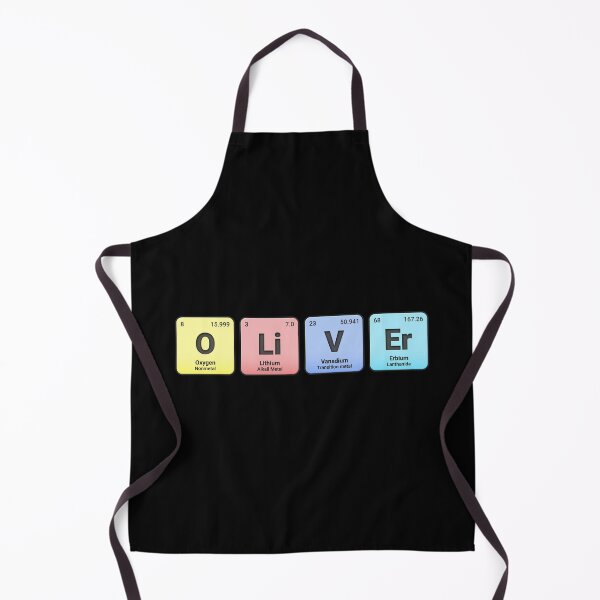 Item preview, Oliver, Custom Name Made from Periodic Table Elements, Personalized Chemistry Design, Science Gift for Nerds & Students designed and sold by chipmuckdesignn.