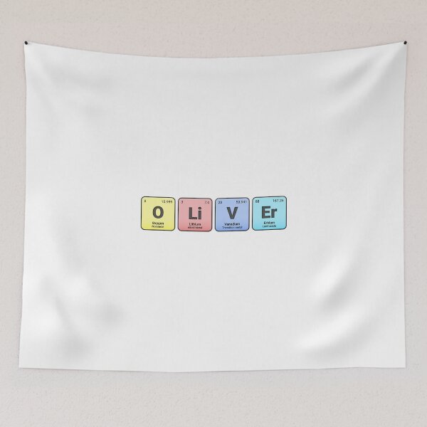 Item preview, Oliver, Custom Name Made from Periodic Table Elements, Personalized Chemistry Design, Science Gift for Nerds & Students designed and sold by chipmuckdesignn.