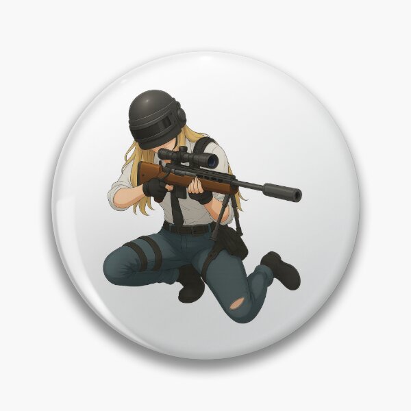 Item preview, Female  sniper PUBG Mobile | Battle Royale Gaming Design designed and sold by Nadz From Pixelplay.