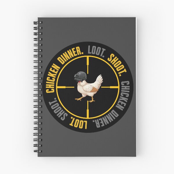 Item preview, Loot shoot chicken dinner black PUBG Mobile | Battle Royale Gaming Design designed and sold by Nadz From Pixelplay.