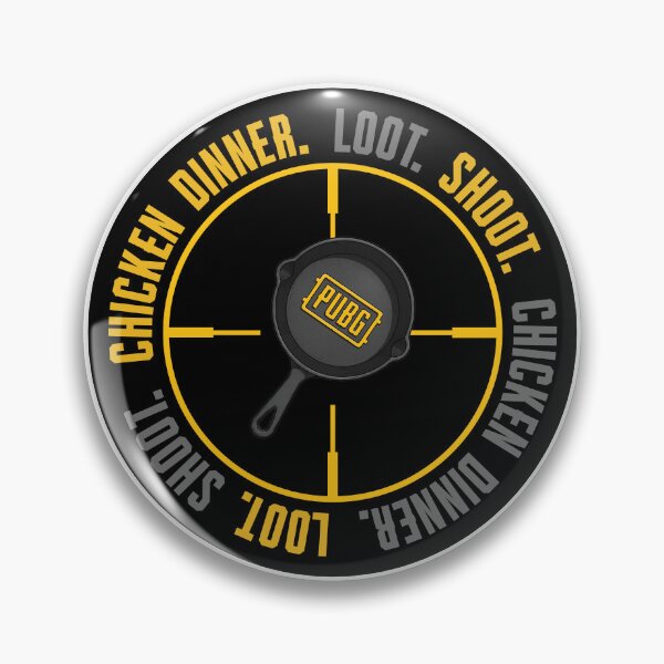 Item preview, Pan chicken dinner black PUBG Mobile | Battle Royale Gaming Design designed and sold by Nadz From Pixelplay.