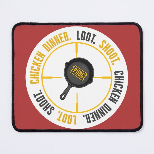 Item preview, Pan chicken dinner white PUBG Mobile | Battle Royale Gaming Design designed and sold by Nadz From Pixelplay.