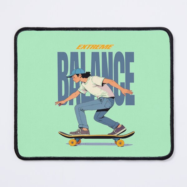 Aperçu de l'œuvre Skateur intrépide accroupi sur un skateboard – Ambiance street art urbaine créée et vendue par Lineesh Kumar.