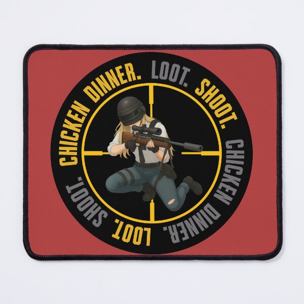 Item preview, Female sniper loot shoot black PUBG Mobile | Battle Royale Gaming Design designed and sold by Nadz From Pixelplay.
