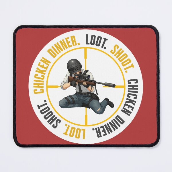 Item preview, Male sniper loot shoot Victor white PUBG Mobile | Battle Royale Gaming Design designed and sold by Nadz From Pixelplay.