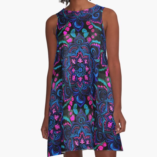 Uv mandala A-Line Dress