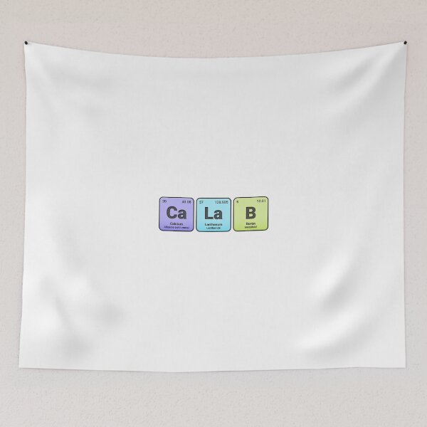 Item preview, Calab, Custom Name Made from Periodic Table Elements, Personalized Chemistry Design, Science Gift for Nerds & Students designed and sold by chipmuckdesignn.