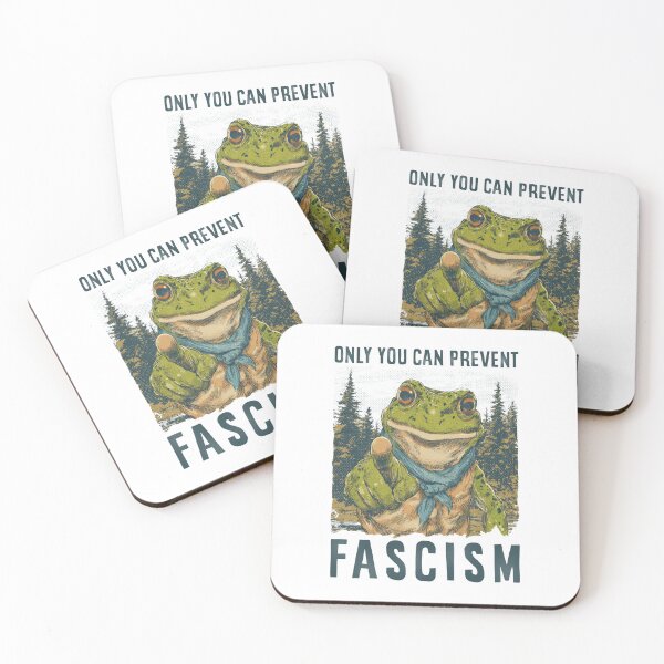 Item preview, Only You Can Prevent Fascism Portland Frog Protest Shirt, Rage Against The Machine M8582 designed and sold by TyHLoeung.