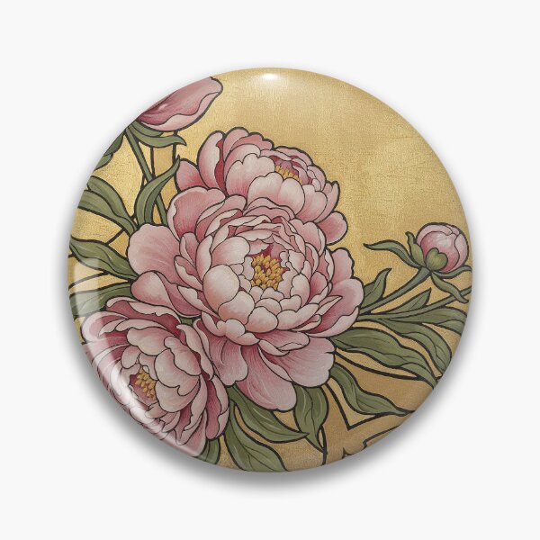 Item preview, Alphonse Mucha Pink Peonies designed and sold by maniacfitness.