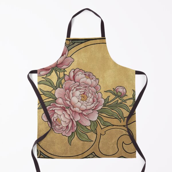 Item preview, Alphonse Mucha Pink Peonies designed and sold by maniacfitness.