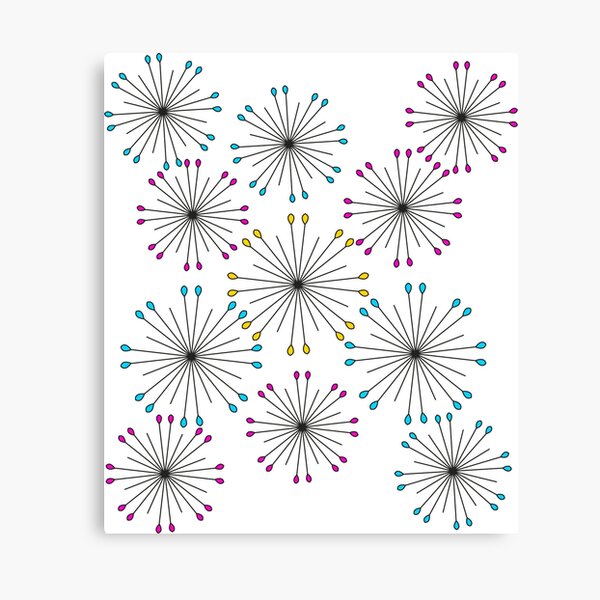 abstract dandelion Canvas Print