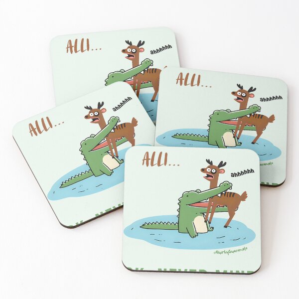 Item preview, See You Later, Alli... Ok, Never Mind | Alligator and Deer (Hand Drawn) designed and sold by QuirkyGuacamole.