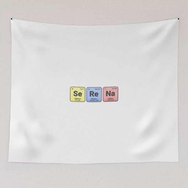 Item preview, Serena, Custom Name Made from Periodic Table Elements, Personalized Chemistry Design, Science Gift for Nerds & Students designed and sold by chipmuckdesignn.