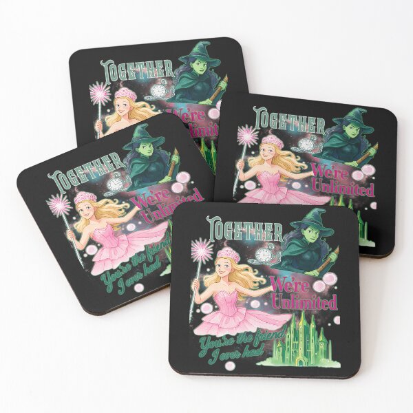 Item preview, Vibrant Wicked Musical Elphaba and Glinda Friendship Graphic Design designed and sold by damiforgye.