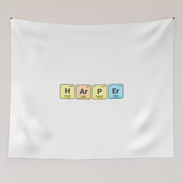 Item preview, Harper, Custom Name Made from Periodic Table Elements, Personalized Chemistry Design, Science Gift for Nerds & Students designed and sold by chipmuckdesignn.