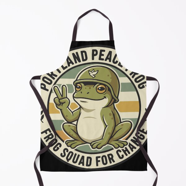 Item preview, Peace Frog Retro Design – Cute Activist Frog Art, Hippie Frog Squad for Change, Vintage Boho Frog with Peace Sign designed and sold by Charaff.