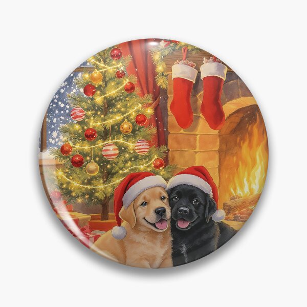Item preview, Cachorros de labrador con gorros de Papá Noel en Navidad designed and sold by acceleratorhams.