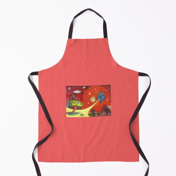 Item preview, Watercolor Painting Science Fiction Dimension Spaceship Future Planets designed and sold by Jonah Augustin Gray.