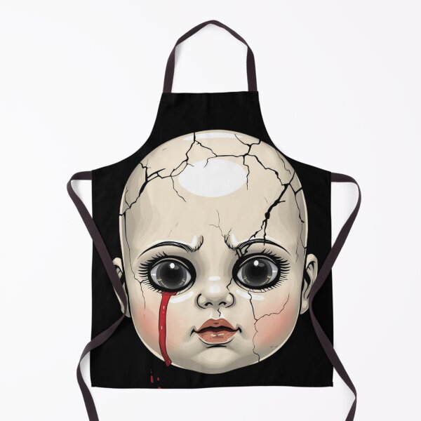 Item preview, Broken Porcelain Doll Face — Uncanny Dollcore designed and sold by Feel It All Club.