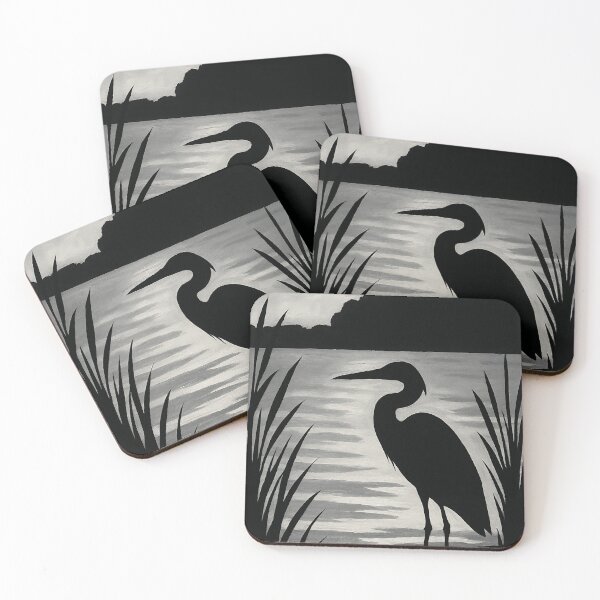 Item preview, Monochrome Marsh Serenity designed and sold by Zoologybestiary.