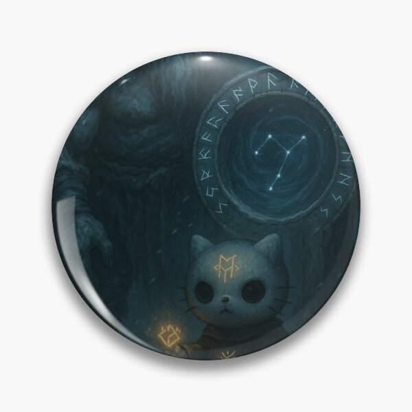 Item preview, Hello Runic Winter Kitten designed and sold by art-emissa.