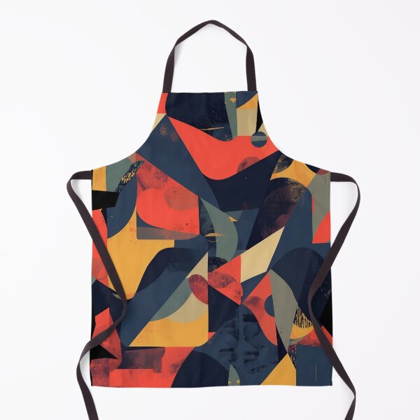 Aperçu de l'œuvre Motif abstrait géométrique moderne – Formes audacieuses et couleurs rétro créée et vendue par TestudoDesign.