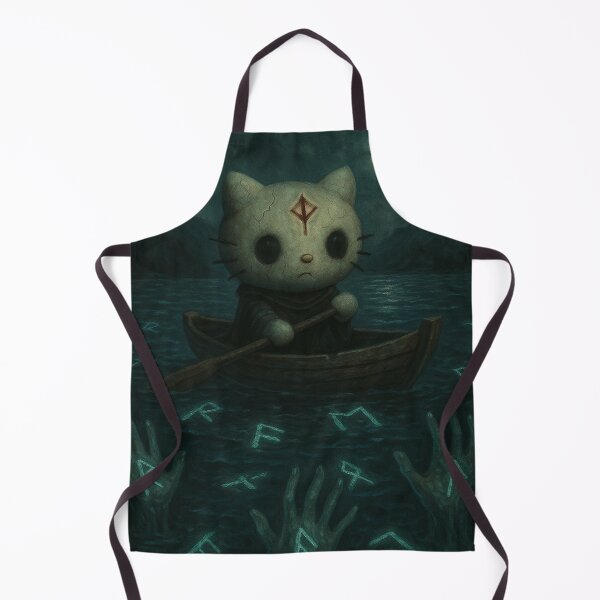 Item preview, Hello Kitten in mystical boat designed and sold by art-emissa.