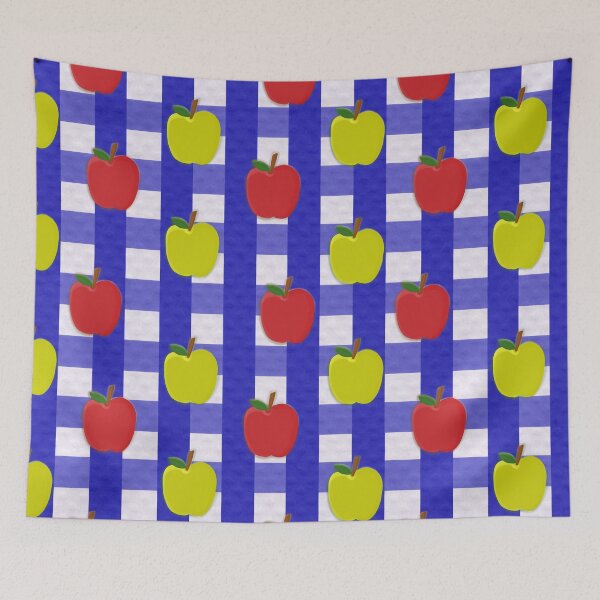Item preview, Apple Plaid Pattern in Blue  designed and sold by designsbyklm.