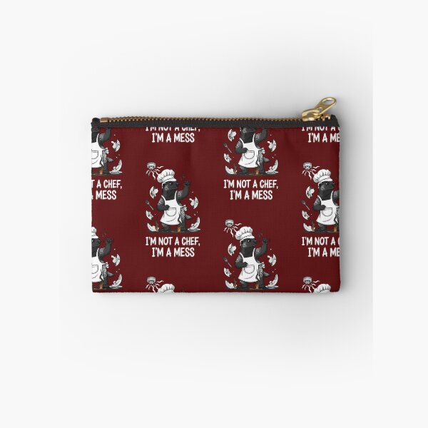 Item preview, “I’m Not a Chef, I’m a Mess” Culinary Badger Cartoon – Gift for Kitchen Disasters designed and sold by Luminari Creations.