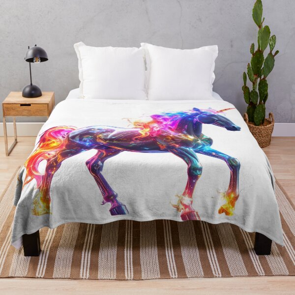 Artikelvorschau, Buntes leuchtendes süßes Einhorn entworfen und verkauft von GloriousArtSKD.