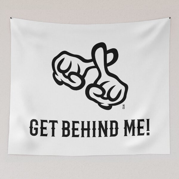 Item preview, Get Behind Me! (Cross / Bible / Religion / 1C) designed and sold by MrFaulbaum.
